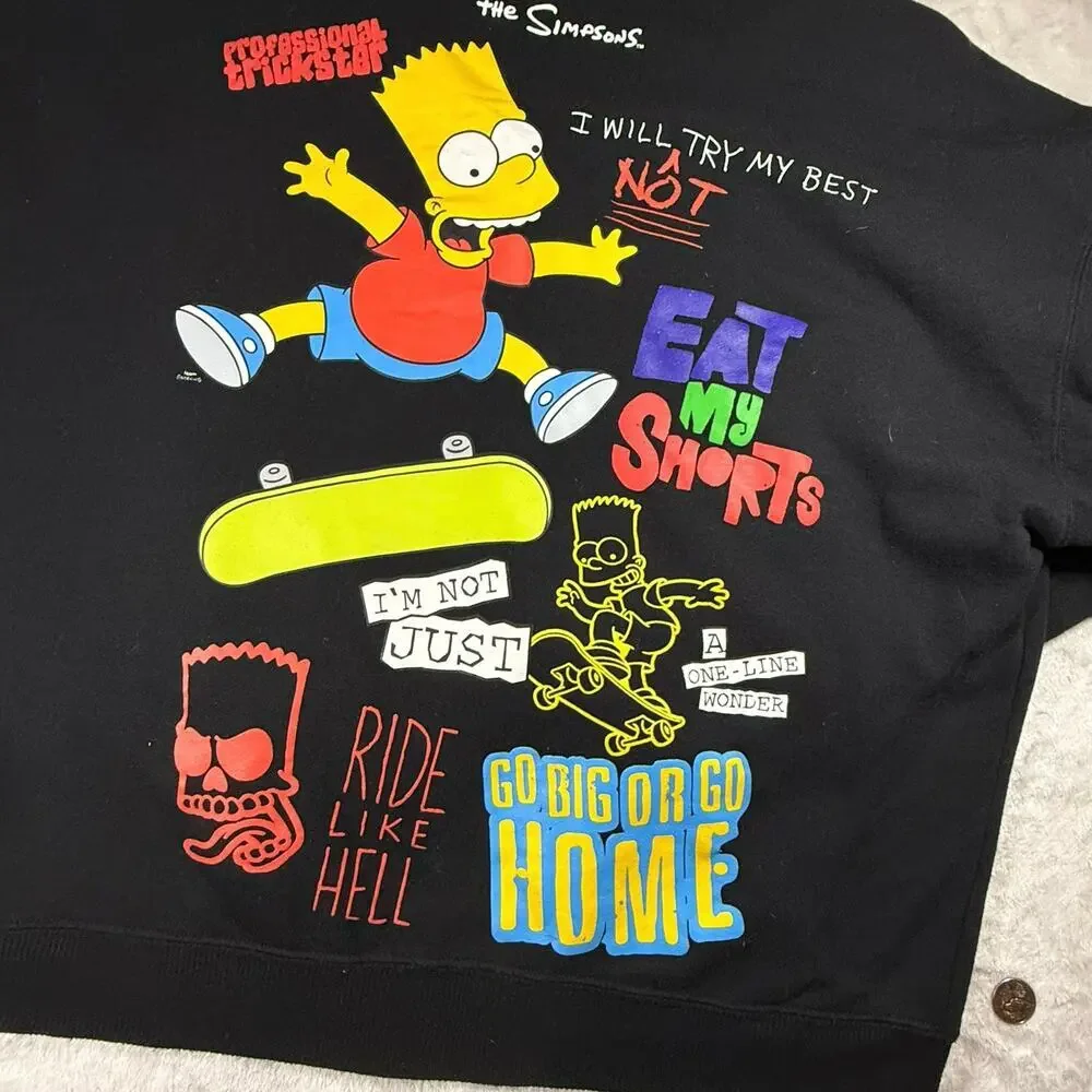 The Simpsons go big or go home long sleeve sweater#streetwear #Y2K#VintageShips
